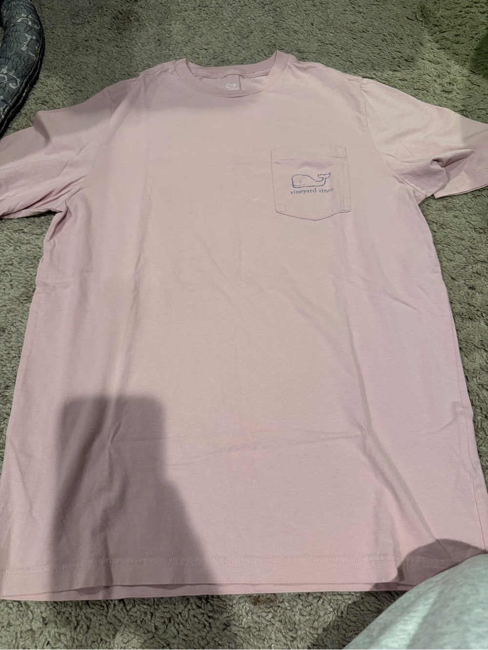 Vineyard Vines Pale Pink Short Sleeve Pocket Tee